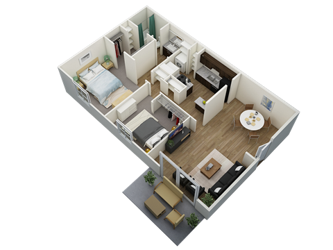 bedroom floor plan an illustration of the lasalle apartments in lasalle, oh